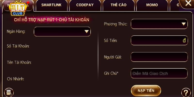 Cách nạp tiền Hit club an toàn nhất