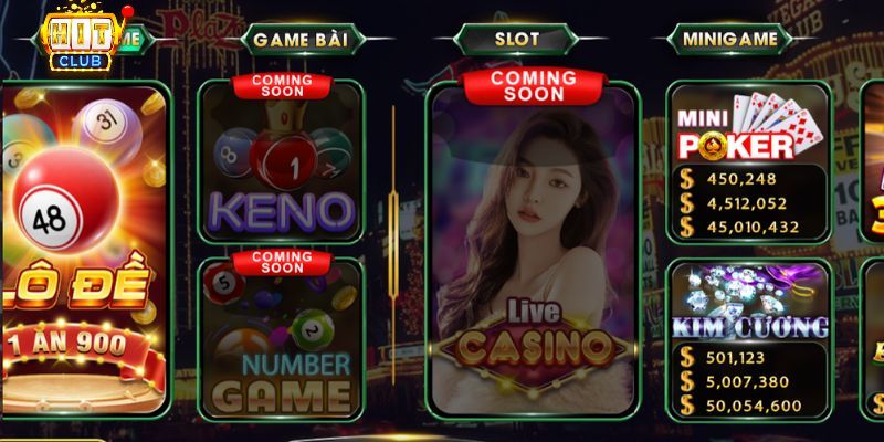 Sự khác biệt giữa hai phiên bản trang web và tải game Hit Club.