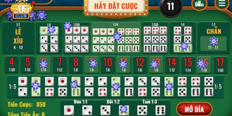 Quy luật của game tài xỉu rút tiền mặt